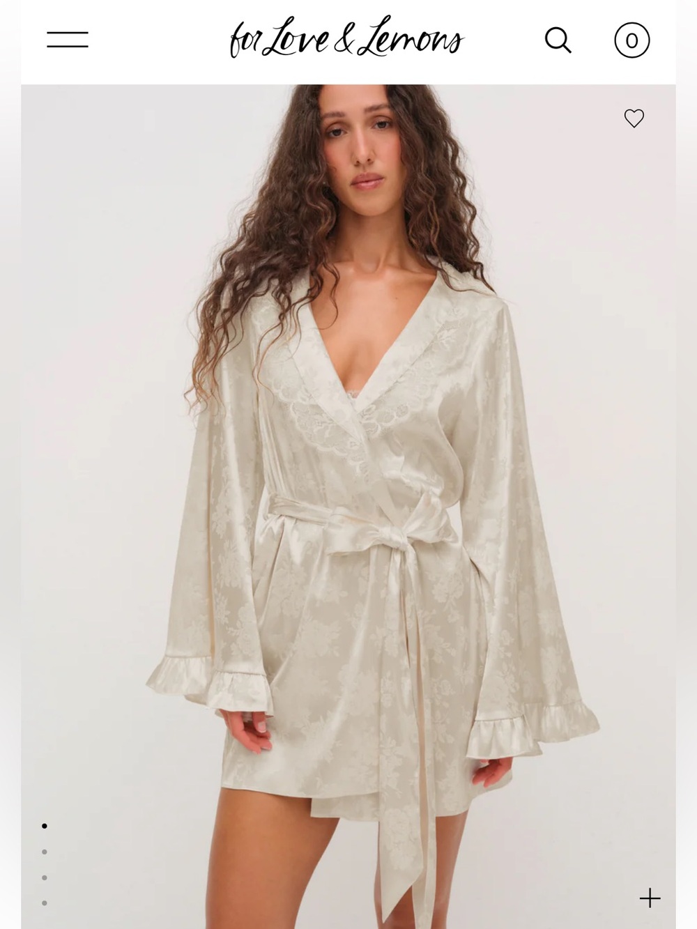 For Love & Lemons Audrey Robe (S) and Lana Corset Skirt (M)